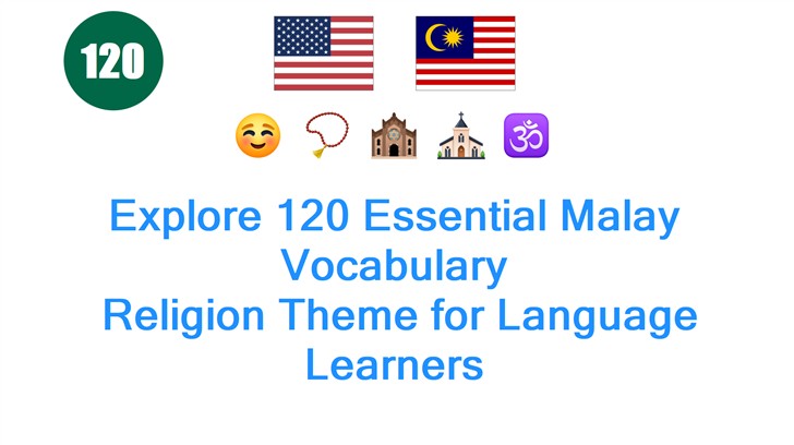 Explore 120 Essential Malay Vocabulary: Religion Theme for Language Learners